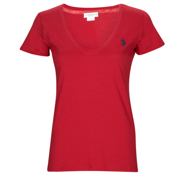 Textiel Dames T-shirts korte mouwen U.S Polo Assn. BELL Bordeaux