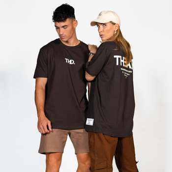 Textiel T-shirts korte mouwen THEAD. DUBAI T-SHIRT Brown