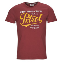 Textiel Heren T-shirts korte mouwen Petrol Industries T-Shirt SS Classic Print Bordeaux