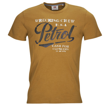 Textiel Heren T-shirts korte mouwen Petrol Industries T-Shirt SS Classic Print Brown