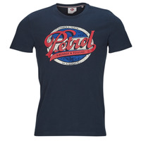 Textiel Heren T-shirts korte mouwen Petrol Industries T-Shirt SS Classic Print Marine