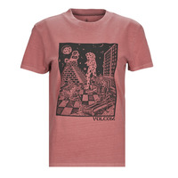 Textiel Dames T-shirts korte mouwen Volcom VOLCHEDELIC TEE Roze