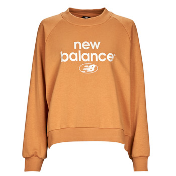 Textiel Dames Sweaters / Sweatshirts New Balance Essentials Graphic Crew French Terry Fleece Sweatshirt Orange