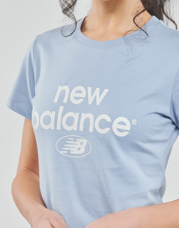 New Balance Essentials Graphic Athletic Fit Short Sleeve Blauw