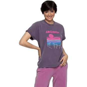 Textiel Dames T-shirts & Polo’s French Disorder T-shirt femme  Mika Washed Arizona Violet