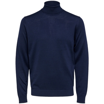 Textiel Heren Truien Selected Town Merino - Navy Blazer Blauw