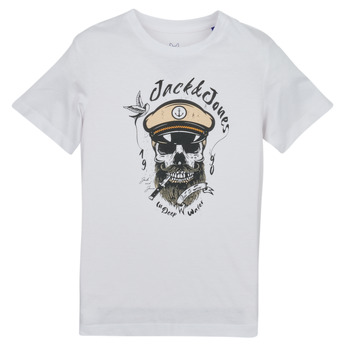 Textiel Jongens T-shirts korte mouwen Jack & Jones JORROXBURY TEE SS CREW NECK Wit