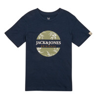 Textiel Jongens T-shirts korte mouwen Jack & Jones JORCRAYON BRANDING TEE SS CREW NECK Marine
