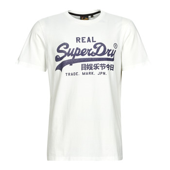 Textiel Heren T-shirts korte mouwen Superdry VINTAGE VL NOOS TEE Wit