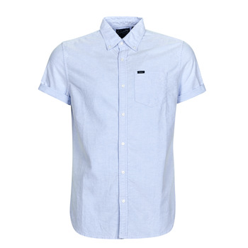 Textiel Heren Overhemden korte mouwen Superdry VINTAGE OXFORD S/S SHIRT Klassiek / Blauw
