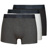Ondergoed Heren Boxershorts Superdry BOXER MULTI TRIPLE PACK  zwart / Charcoal / Grey
