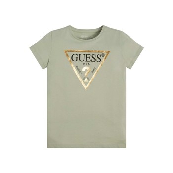 Textiel Meisjes T-shirts korte mouwen Guess SS T SHIRT CORE Groen