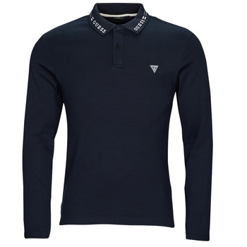 Textiel Heren Polo's lange mouwen Guess OLIVER LS POLO Marine
