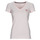 Textiel Dames T-shirts korte mouwen Guess SS VN MINI TRIANGLE TEE Roze