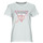 Textiel Dames T-shirts korte mouwen Guess SS CN ICON TEE Wit