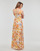 Textiel Dames Lange jurken Guess SL GILDA LONG DRESS Multicolour