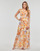 Textiel Dames Lange jurken Guess SL GILDA LONG DRESS Multicolour