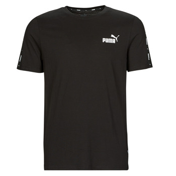 Textiel Heren T-shirts korte mouwen Puma ESS+ TAPE Zwart