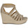 Schoenen Dames Sandalen / Open schoenen MICHAEL Michael Kors BRADLEY WEDGE Goud