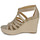 Schoenen Dames Sandalen / Open schoenen MICHAEL Michael Kors BRADLEY WEDGE Goud