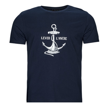 Textiel Heren T-shirts korte mouwen Armor Lux T-SHIRT SERIGRAPHIE Marine