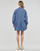 Textiel Dames Korte jurken Tommy Jeans TJW CHAMBRAY SHIRT DRESS Blauw