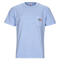 Textiel Heren T-shirts korte mouwen Tommy Jeans TJM CLSC TIMELESS TOMMY TEE Blauw / Ciel