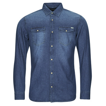 Textiel Heren Overhemden lange mouwen Jack & Jones JJESHERIDAN SHIRT L/S Blauw