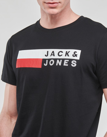 Jack & Jones JJECORP LOGO TEE SS O-NECK Zwart