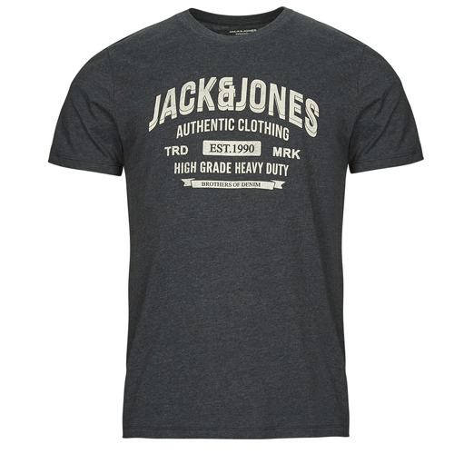 Textiel Heren T-shirts korte mouwen Jack & Jones JJEJEANS TEE SS O-NECK Grijs