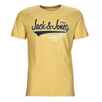 Textiel Heren T-shirts korte mouwen Jack & Jones JJELOGO TEE SS O-NECK Geel