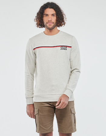 Textiel Heren Sweaters / Sweatshirts Jack & Jones JJATLAS SWEAT CREW NECK Wit