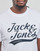 Textiel Heren T-shirts korte mouwen Jack & Jones JORTREVOR UPSCALE SS TEE CREW NECK Wit