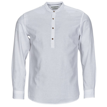 Textiel Heren Overhemden lange mouwen Jack & Jones JPRBLASUMMER HALF PLACKET SHIRT L/S Wit