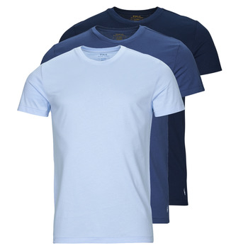 Textiel Heren T-shirts korte mouwen Polo Ralph Lauren UNDERWEAR-S/S CREW-3 PACK-CREW UNDERSHIRT Blauw / Marine / Blauw / Ciel