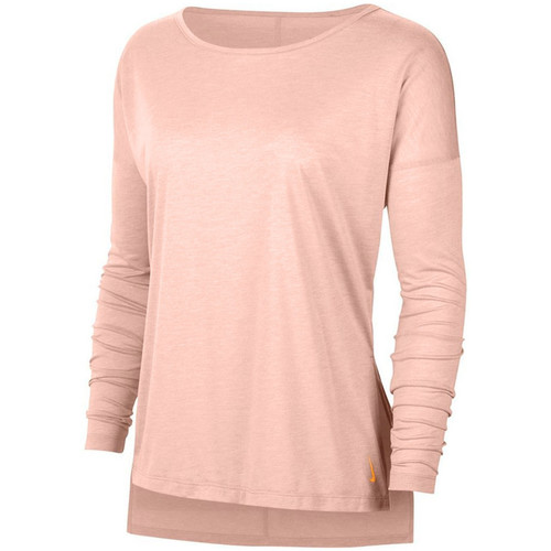 Textiel Dames T-shirts met lange mouwen Nike  Roze
