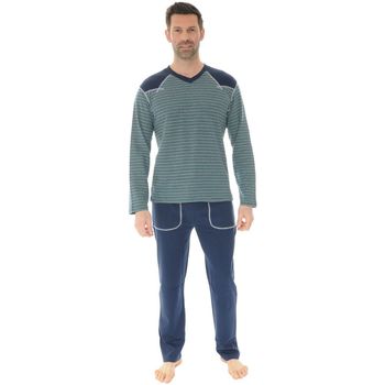 Textiel Heren Pyjama's / nachthemden Christian Cane SAHEL Blauw