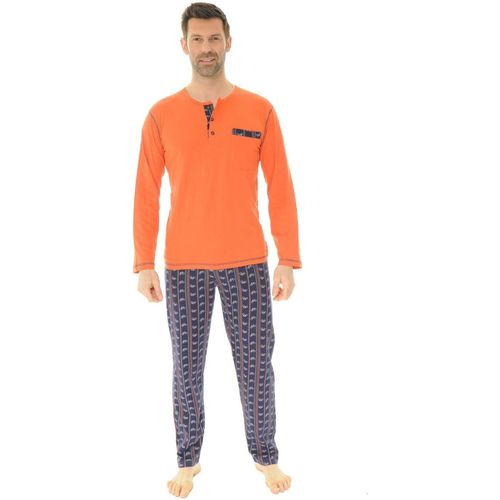 Textiel Heren Pyjama's / nachthemden Christian Cane SHAD Orange