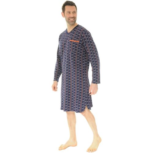 Textiel Heren Pyjama's / nachthemden Christian Cane SHAD Blauw