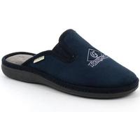 Schoenen Heren Leren slippers Grunland DSG-CI2615 Blauw