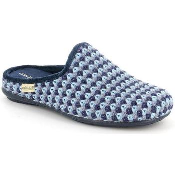Schoenen Dames Leren slippers Grunland DSG-CI2674 Blauw