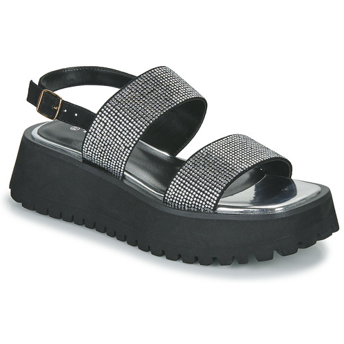 Schoenen Dames Sandalen / Open schoenen Tosca Blu ORTENSIA Zilver / Zwart