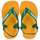 Schoenen Kinderen Slippers Havaianas BABY BRASIL LOGO Geel / Groen