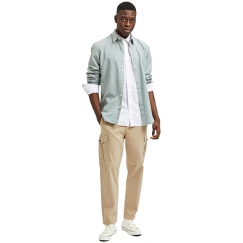 Selected Slim Tapered Wick 172 Cargo Pants - Chinchilla Beige