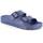 Schoenen Dames Leren slippers Grunland DSG-CI2612 Blauw