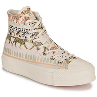 Schoenen Dames Hoge sneakers Converse CHUCK TAYLOR ALL STAR  LIFT-ANIMAL ABSTRACT Wit / Multicolour
