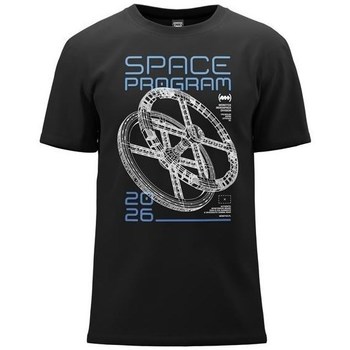 Textiel Heren T-shirts korte mouwen Monotox Space Program Zwart
