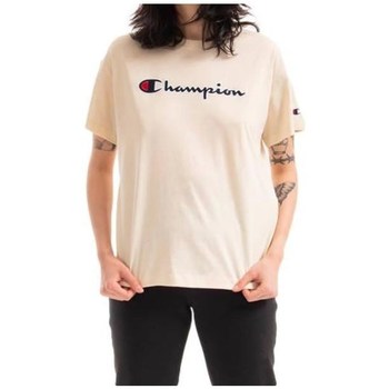 Textiel Dames T-shirts korte mouwen Champion 115351YS015 Beige