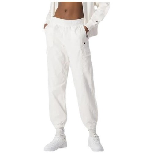 Textiel Dames Broeken / Pantalons Champion Elastic Cuff Pants Wit