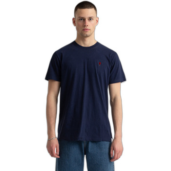 Textiel Heren T-shirts korte mouwen Revolution T-shirt  Regular Blauw